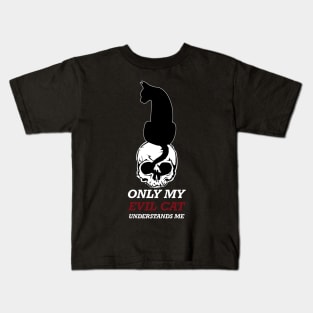 only my cat understands me Kids T-Shirt